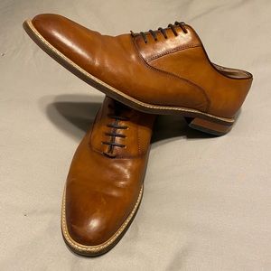 Aston Grey Brown Leather Dress Shoes